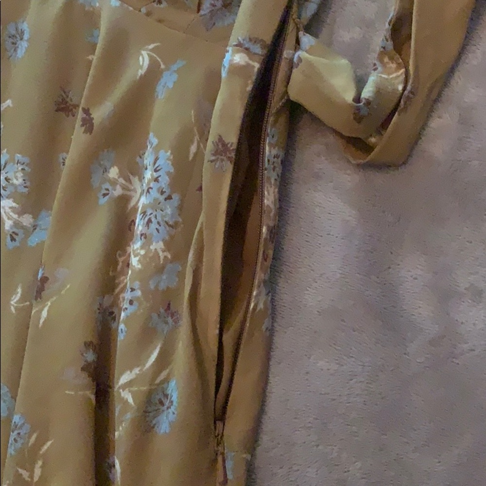 Free people Lilou bell sleeve mustard dress - Picture 9 of 9
